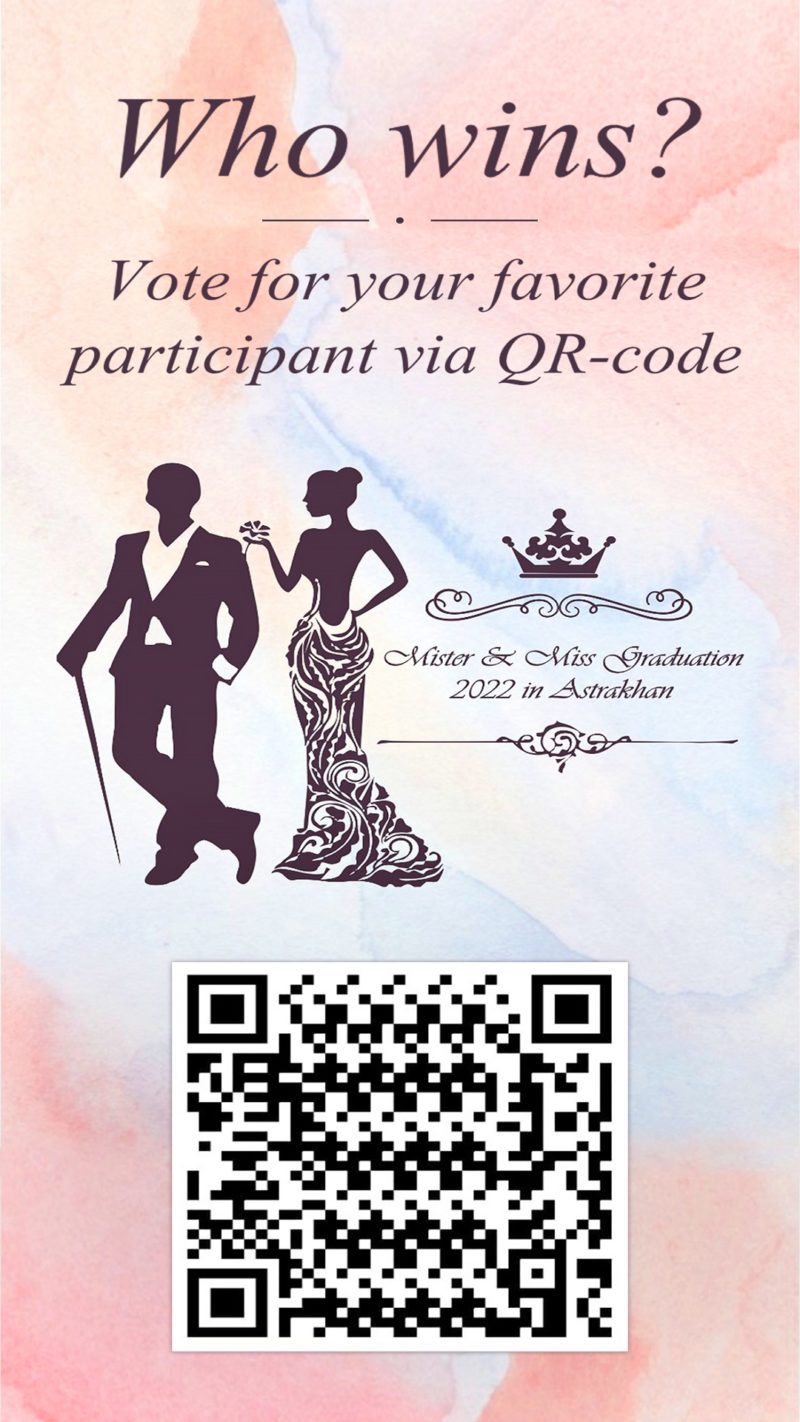 Who wins? Vote for your favorite participant via QR-code